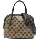 グッチ GUCCI 2WAY ハンドバッグ 341504 ダークブラウン GGクリスタル レディース ハンドバッグ