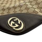 グッチ GUCCI インターロッキングGバック 169998 ブラウン キャンバス レディース ショルダーバッグ