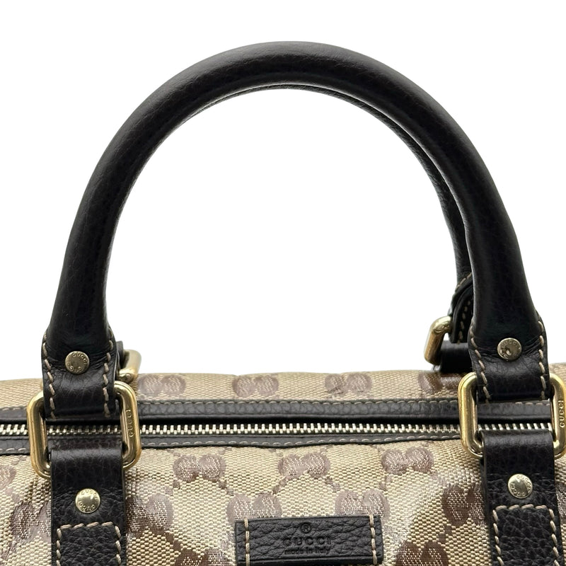 グッチ GUCCI ボストンバッグ 265697 ダークブラウン GGクリスタル