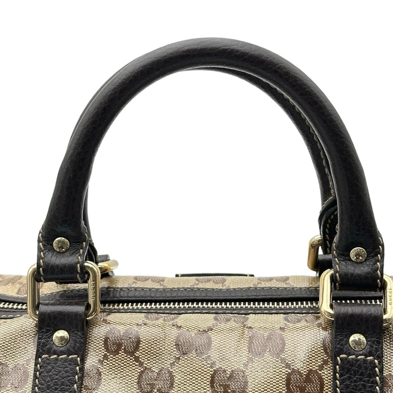 グッチ GUCCI ボストンバッグ 265697 ダークブラウン GGクリスタル