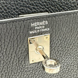 エルメス HERMES ケリー25　内縫い W刻印 ブラック シルバー金具 トゴ レディース ハンドバッグ