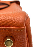 エルメス HERMES ケリー25 内縫い □K刻印 オレンジ ゴールド金具 トリヨン レディース ショルダーバッグ