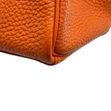 エルメス HERMES ケリー25 内縫い □K刻印 オレンジ ゴールド金具 トリヨン レディース ショルダーバッグ