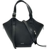 ロエベ LOEWE ハンモックフリップ A538HHBX07 ブラック レザー レディース ショルダーバッグ
