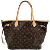 ルイ・ヴィトン LOUIS VUITTON ネヴァーフルMM インサイドアウト M11947 ブラウン/ジョーヌサフラン モノグラム・キャンバス レディース ショルダーバッグ