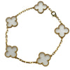 ヴァンクリーフ＆アーペル Van Cleef & Arpels ヴィンテージアルハンブラブレス5P ゴールド Au750 クリスタル ジュエリー
