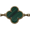 ヴァンクリーフ＆アーペル Van Cleef & Arpels ヴィンテージアルハンブラブレス5P ゴールド Au750 マラカイト ダイヤモンド ジュエリー