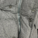 モンクレール MONCLER HEM ダウンジャケット グレー ウール メンズ ダウンジャケット