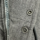 モンクレール MONCLER HEM ダウンジャケット グレー ウール メンズ ダウンジャケット