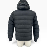 モンクレール MONCLER HEM ダウンジャケット グレー ウール メンズ ダウンジャケット