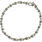 ティファニー TIFFANY＆CO ハードウェア マイクロリンク ブレスレット ミディアムサイズ シルバー Ag925 ジュエリー