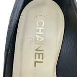 シャネル CHANEL マトラッセ ココマークメタルパンプス G28180 ブラック レザー レディース パンプス