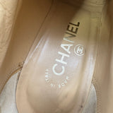 シャネル CHANEL マトラッセ ココマークヒールブーティ G29270 ベージュ レザー レディース ブーティ