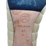 シャネル CHANEL マトラッセ ココマークヒールブーティ G29270 ベージュ レザー レディース ブーティ
