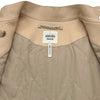 エルメス HERMES アイレットスクラプディアスキンレザージャケット 2E1218D0 ベージュ レザー レディース その他アウター