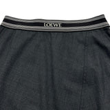ロエベ LOEWE アシンメトリーフレアスカート S359Y08X44 グレー ウール レディース スカート