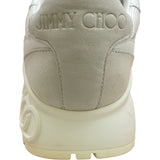 ジミーチュウ JIMMY CHOO LANDON ローカットスニーカー ホワイト スウェード レディース スニーカー