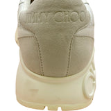 ジミーチュウ JIMMY CHOO LANDON ローカットスニーカー ホワイト スウェード レディース スニーカー