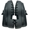 ジミーチュウ JIMMY CHOO BRYER ラインストーンローファー ブラック レザー レディース ローファー
