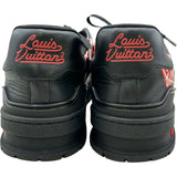 ルイ・ヴィトン LOUIS VUITTON ×NIGO トレイナーライン ローカットスニーカー LD0291 ブラック レザー メンズ スニーカー
