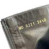 クリスチャン・ディオール Christian Dior D-Major ショートブーツ ブラック レザー レディース ブーツ
