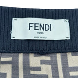 フェンディ FENDI FF総柄　シルクプリーツスカート FQ6695 ブラウン シルク レディース ロングスカート