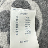 ルイ・ヴィトン LOUIS VUITTON ジャイアントモノグラムウールミニスカート FLSK25 グレー ウール レディース ミニスカート
