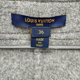 ルイ・ヴィトン LOUIS VUITTON ジャイアントモノグラムウールミニスカート FLSK25 グレー ウール レディース ミニスカート