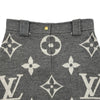 ルイ・ヴィトン LOUIS VUITTON ジャイアントモノグラムウールミニスカート FLSK25 グレー ウール レディース ミニスカート