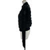 モンクレール MONCLER ダウン切替ジップアップカーディガン ブラック ナイロン レディース カーディガン