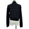 モンクレール MONCLER ダウン切替ジップアップカーディガン ブラック ナイロン レディース カーディガン