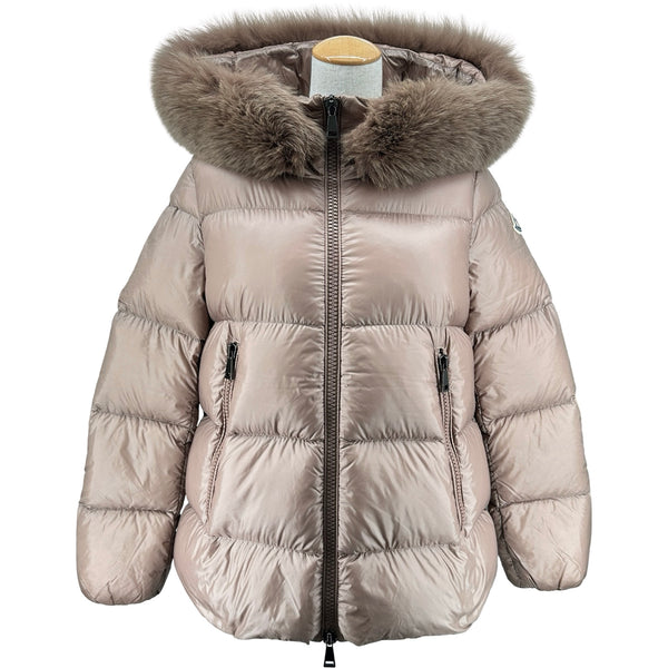 モンクレール MONCLER SERIFUR ファー付ダウンコート ベージュ