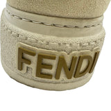 フェンディ FENDI FF柄プラットフォームローカットスニーカー 8E8572 ブラウン キャンバス レディース スニーカー