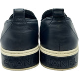 シャネル CHANEL マトラッセ ココマークキルティングスリッポン G39180 ネイビー レザー レディース スリッポン