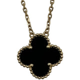 ヴァンクリーフ＆アーペル Van Cleef & Arpels ヴィンテージアルハンブラネックレス ゴールド Au750 オニキス ジュエリー