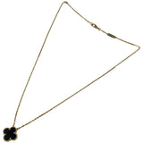 ヴァンクリーフ＆アーペル Van Cleef & Arpels ヴィンテージアルハンブラネックレス ゴールド Au750 オニキス ジュエリー