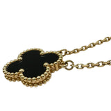 ヴァンクリーフ＆アーペル Van Cleef & Arpels ヴィンテージアルハンブラネックレス イエローゴールド Au750 オニキス ジュエリー