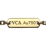 ヴァンクリーフ＆アーペル Van Cleef & Arpels ヴィンテージアルハンブラネックレス ゴールド Au750 カーネリアン ジュエリー