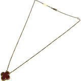 ヴァンクリーフ＆アーペル Van Cleef & Arpels ヴィンテージアルハンブラネックレス ゴールド Au750 カーネリアン ジュエリー