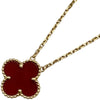 ヴァンクリーフ＆アーペル Van Cleef & Arpels ヴィンテージアルハンブラネックレス ゴールド Au750 カーネリアン ジュエリー