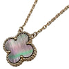 ヴァンクリーフ＆アーペル Van Cleef & Arpels ヴィンテージアルハンブラネックレス ピンクゴールド Au750 ゴールドマザーオブパール ジュエリー