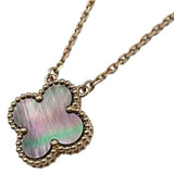 ヴァンクリーフ＆アーペル Van Cleef & Arpels ヴィンテージアルハンブラネックレス ピンクゴールド Au750 ゴールドマザーオブパール ジュエリー