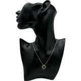 ヴァンクリーフ＆アーペル Van Cleef & Arpels ヴィンテージアルハンブラネックレス ゴールド Au750 マラカイト ジュエリー
