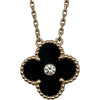 ヴァンクリーフ＆アーペル Van Cleef & Arpels ヴィンテージアルハンブラネックレス2016年ホリデー限定 ピンクゴールド Au750 オニキス ダイヤモンド ジュエリー