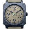 ベル＆ロス Bell & Ross BR 03 ミリタリーセラミック BR02A-MIL-CE/SRB カーキ セラミック 自動巻き メンズ 腕時計
