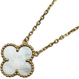 ヴァンクリーフ＆アーペル Van Cleef & Arpels ヴィンテージアルハンブラネックレス ゴールド Au750 マザー オブ パール ジュエリー