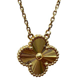 ヴァンクリーフ＆アーペル Van Cleef & Arpels ヴィンテージアルハンブラギョーシェネックレス ゴールドイエロー Au750 ジュエリー