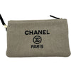 シャネル CHANEL ドーヴィルMM A67001 アイボリー ゴールド金具 キャンバス レディース ショルダーバッグ