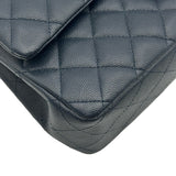シャネル CHANEL マトラッセ25 A01112 26番台 ネイビー ゴールド金具 キャビアスキン レディース ショルダーバッグ
