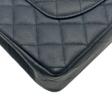 シャネル CHANEL マトラッセ25 A01112 26番台 ネイビー ゴールド金具 キャビアスキン レディース ショルダーバッグ